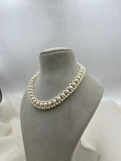 Freshwater Pearl Jewelry Combo Set | Pearl Necklace, Earrings | Elegant Gift for Her