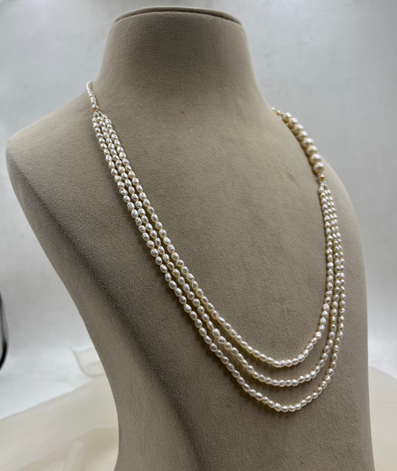 Real Freshwater Cultured Pearl Necklace – Multi-Strand Statement Jewelry