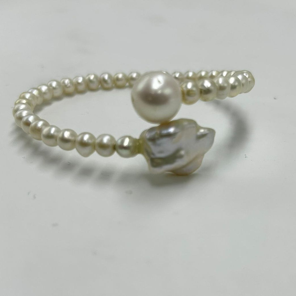 Real Freshwater Cultured Pearl Bracelet  – Statement Jewelry for Women