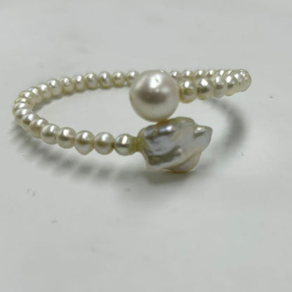 Real Freshwater Cultured Pearl Bracelet  – Statement Jewelry for Women