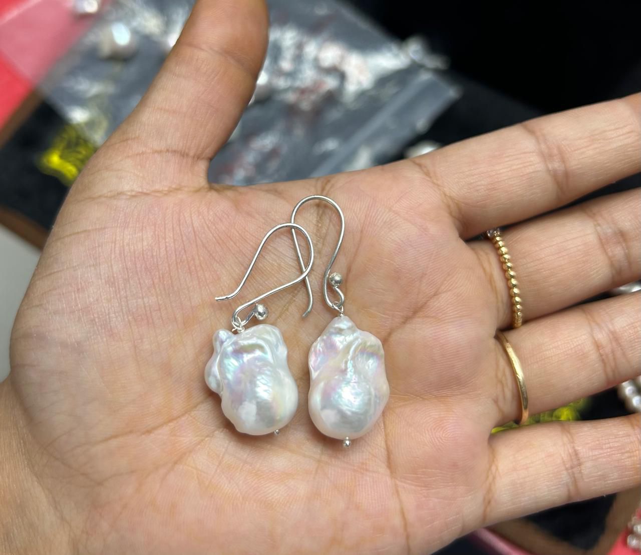 Freshwater Pearl Necklace Set with Earrings | Elegant Pearl Jewelry Set | Classic Bridal & Wedding Jewelry | Gift for Women