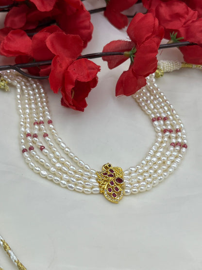 Freshwater Pearl Choker Necklace | Elegant Pearl Collar Necklace | Classic Handmade Jewelry for Women | Bridal & Wedding Jewelry