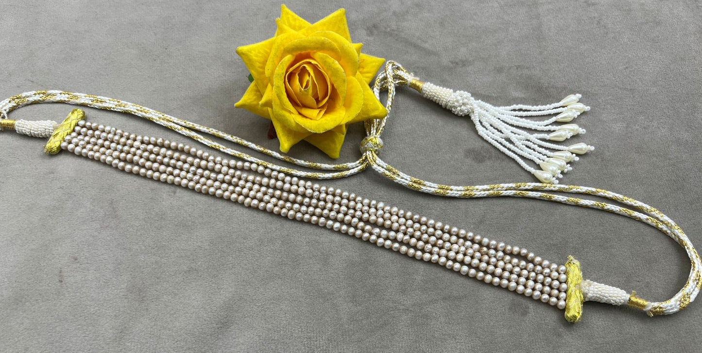 Freshwater Pearl Choker Necklace | Basara Color Pearl Choker | Elegant Handmade Pearl Jewelry | Traditional Indian Necklace | Bridal & Wedding Jewelry