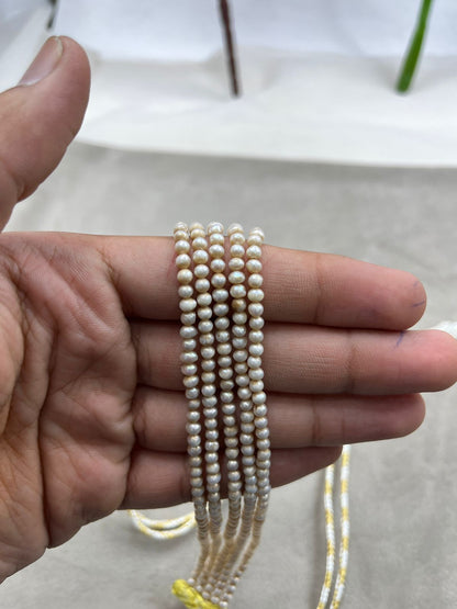 Freshwater Pearl Choker Necklace | Basara Color Pearl Choker | Elegant Handmade Pearl Jewelry | Traditional Indian Necklace | Bridal & Wedding Jewelry