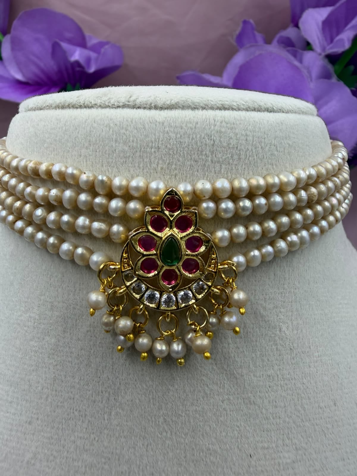 Freshwater Pearl Choker Necklace | Elegant Natural Pearl Choker | Classic Pearl Jewelry for Women | Bridal & Party Wear