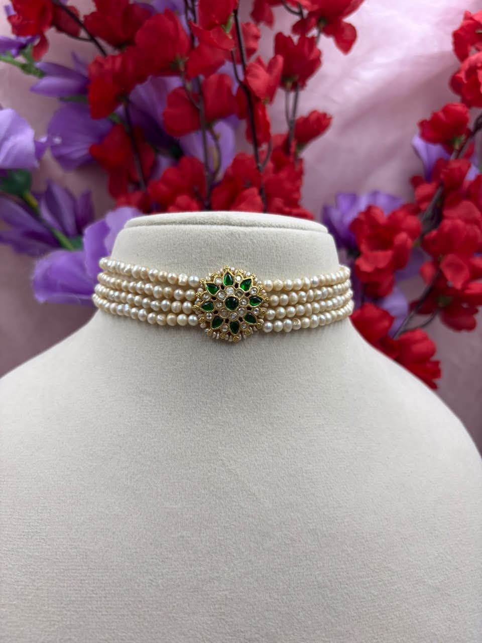 Freshwater Pearl Jewelry Set | Basara Colour Pearl Necklace & Matching Earrings | Elegant Pearl Combo Set for Women | Bridal & Occasion Wear