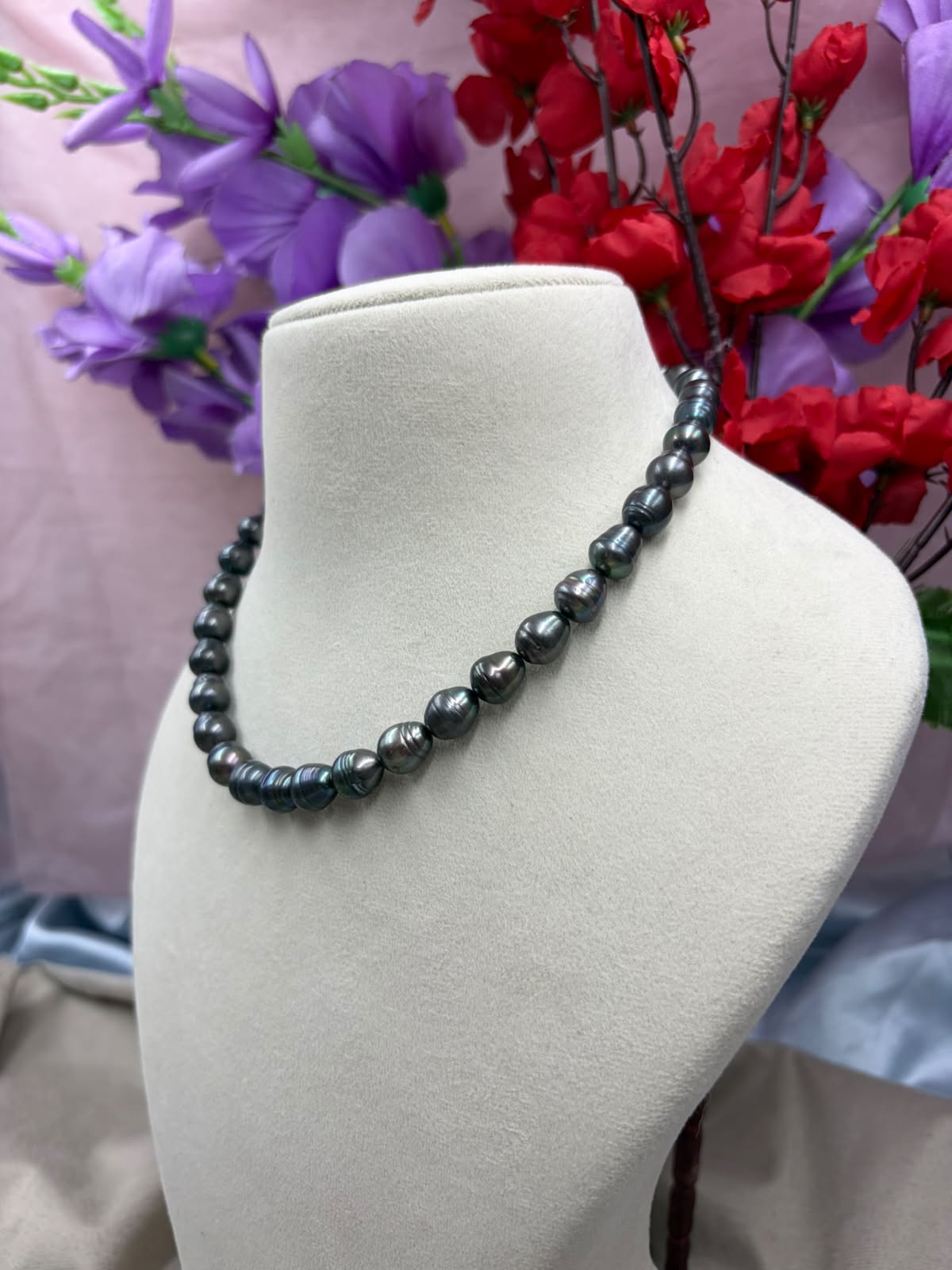 Freshwater Baroque Pearl Necklace | Natural Baroque Pearl Statement Necklace | Handmade Elegant Pearl Jewelry | Bridal & Gift Necklace