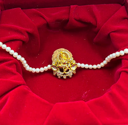 Freshwater Pearl Rakhi Bracelet | Handmade Pearl Rakhi for Brother | Elegant Raksha Bandhan Gift | Adjustable Rakhi