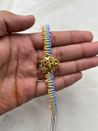 Freshwater Pearl Rakhi Bracelet | Handmade Pearl Rakhi for Brother | Elegant Raksha Bandhan Gift | Adjustable Rakhi