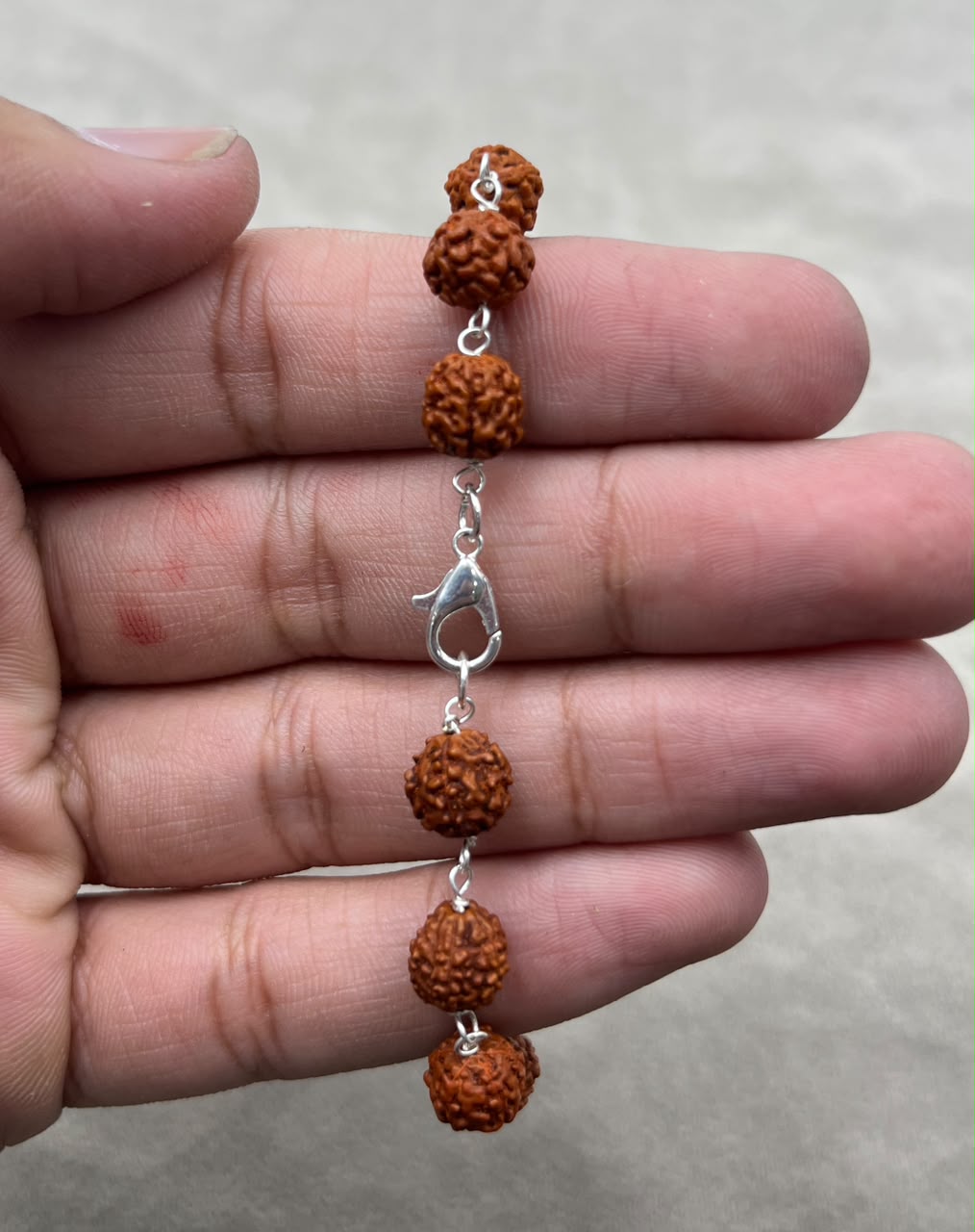 Rudraksh Rakhi Bracelet | Handmade Rudraksh Rakhi for Brother | Elegant Raksha Bandhan Gift | Brass Lock