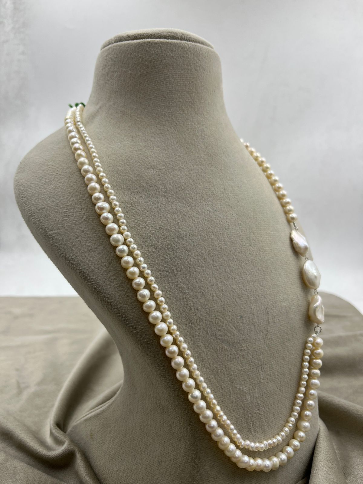 Freshwater Pearl Necklace | Elegant Natural Pearl Jewelry | Classic Handmade Necklace